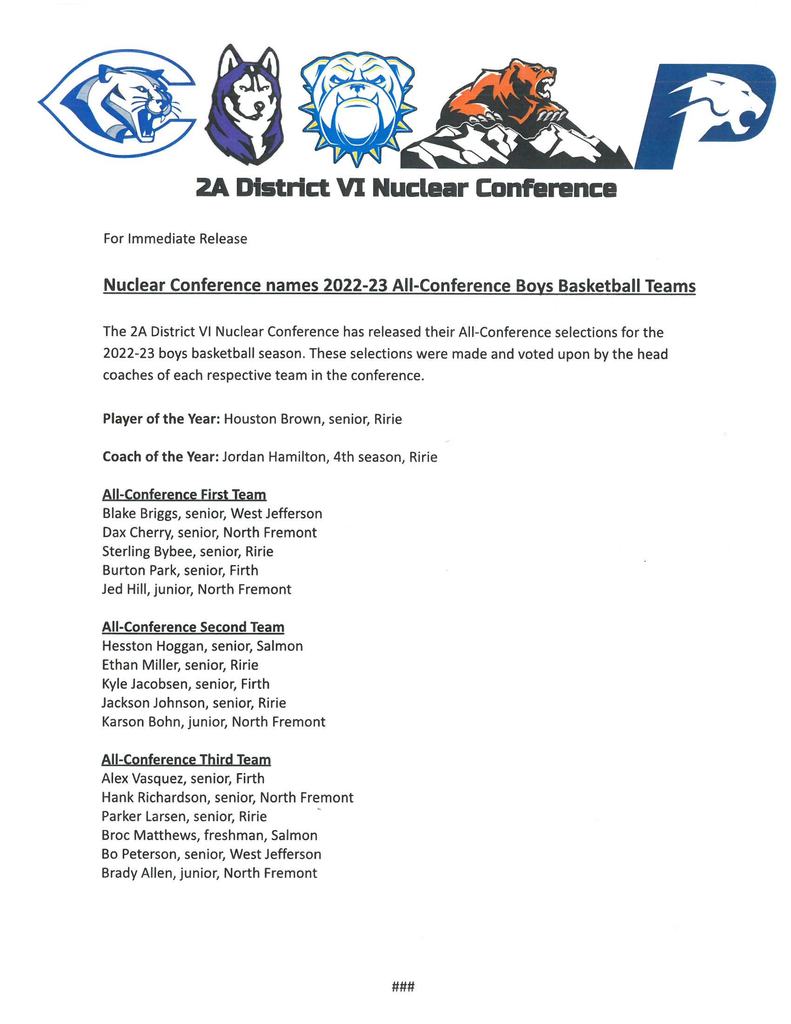 All-Conference Boys Basketball